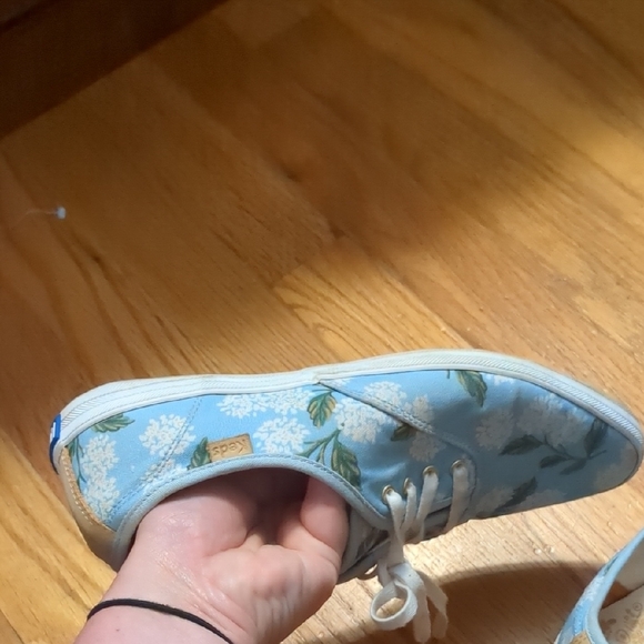 Floral Blue Sneakers - Picture 8 of 12